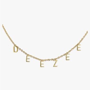 Delta Zeta DeeZee Necklace Gold Plated